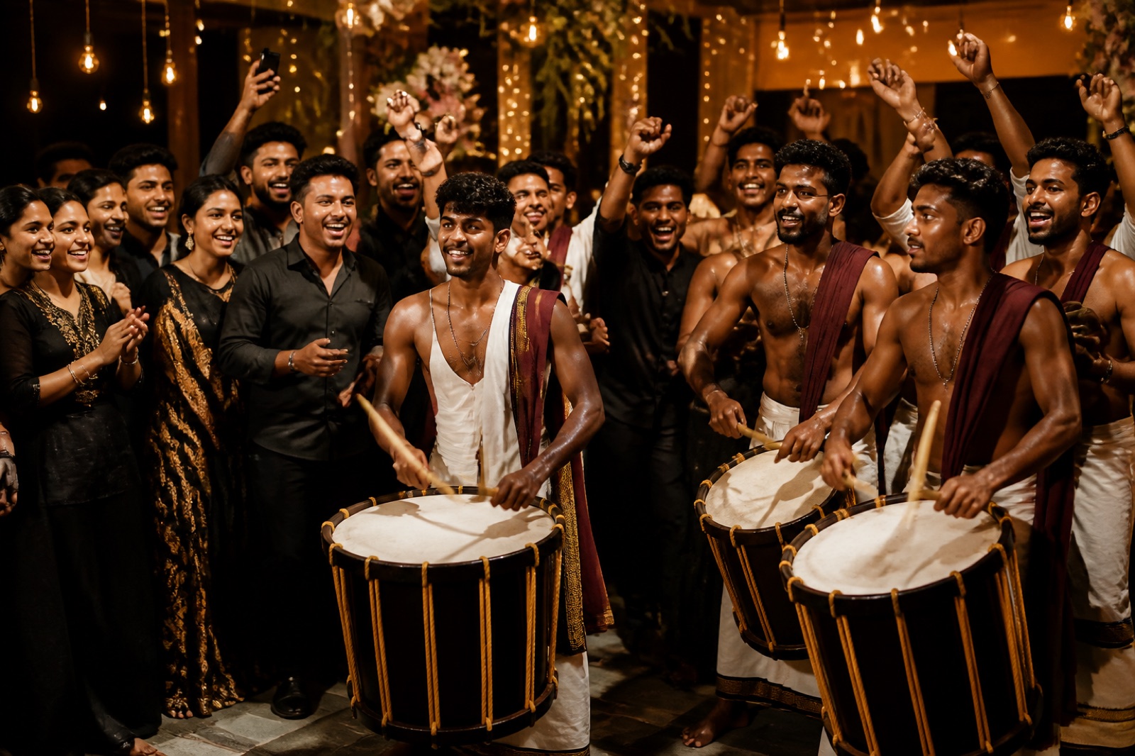 Traditional Chenda Melam performance for a South Tamil Nadu wedding Traditional Chenda Melam performance for a South Tamil Nadu wedding
